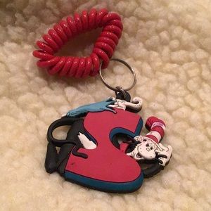 Cat in the hat wrist key chain